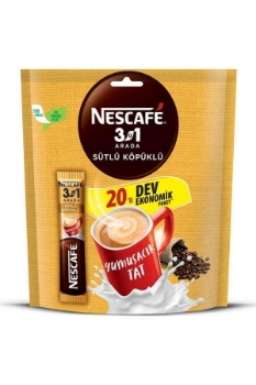 Nescafe 3+1 Bol Köpüklü 20'Li Poşet