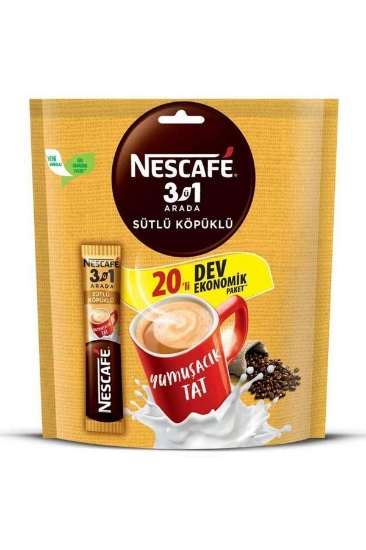 Nescafe 3+1 Bol Köpüklü 20'Li Poşet