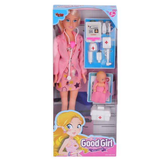 Vardem Oyuncak WG-115225A Aksesuarlı Doktor Bebek 29 cm -Vardem