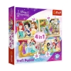 Vardem Oyuncak PUZZLE-34385 Disney Princess 4IN1 Puzzle