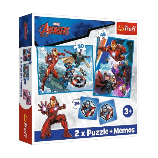 Vardem Oyuncak PUZZLE-93333 2W1 Marvel The Avengers Çocuk Puzzle