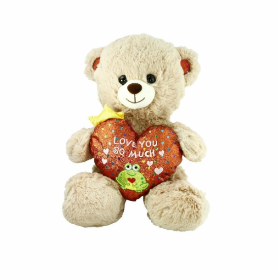 Vardem Oyuncak PJH2323 Peluş Kalpli Ayı Love You 30 cm