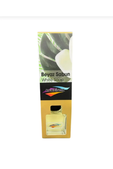 Bambinox Beyaz Sabun Bambu Çubuklu Oda ve Ortam kokusu 120 ML