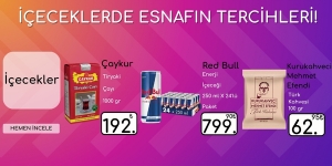 Hafta Sonu Fırsatları! İçeceklerde Esnafın Tercihleri! kampanya resmi