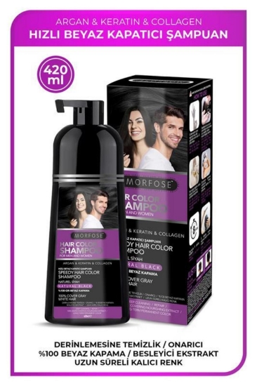 Morfose Hızlı Beyaz ve Gri Kapatıcı Şampuan 420 ml
