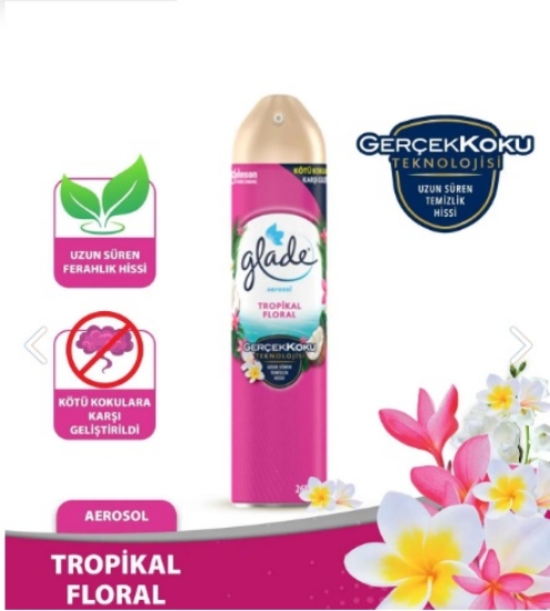 Glade Hava Tazeleyici Aerosol Oda Kokusu Tropikal Floral 300ml
