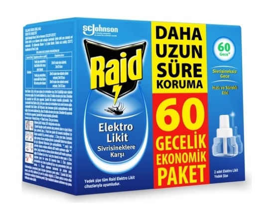 Raid Elektro Likit Yedek 60 Gece