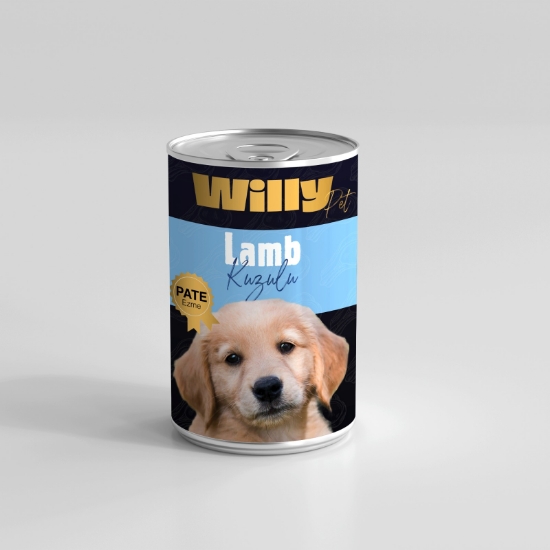 Willy Pate Kuzu Etli Yavru Konserve Köpek Maması 400 gr
