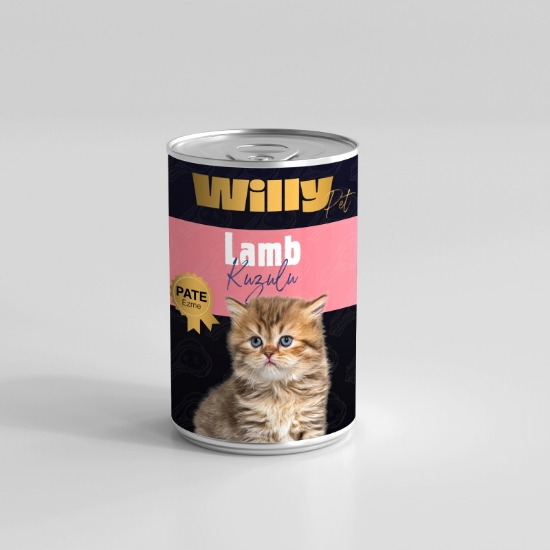 Willy Pate Kuzu Etli Yavru Konserve Kedi Maması 400 gr