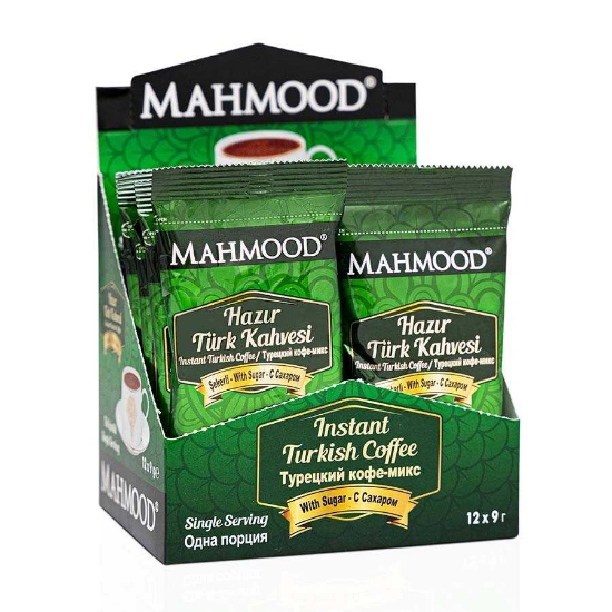 Mahmood Hazır Türk Kahvesi 9 Gr Şekerli 12'li Paket