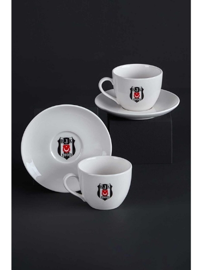 Neva N3426 Beşiktaş Arma Logo Lisanslı 2'li Çay Fincan Takımı