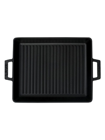 Lava Döküm Izgara Tava Metal Kulplu 26 x 32 cm Lv Eco Gt 2632 T3