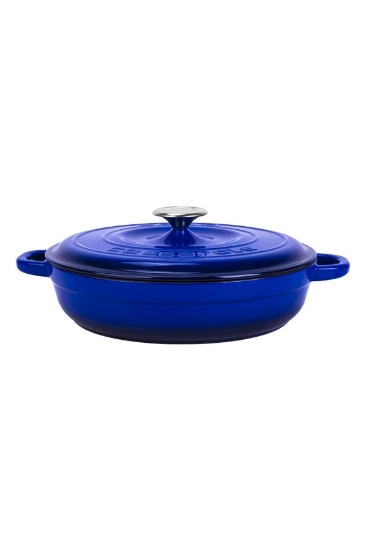 Lava New Heritage Mavi 28 cm Basık Döküm Tencere
