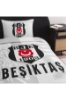 Taç Lisanslı Beşiktaş Soccer Tek Kişilik Pamuk Pike Takımı