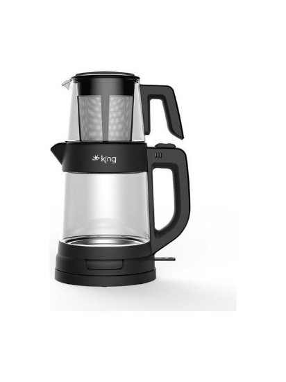 King KCM330 Tea Pro Cam Çay Makinesi Siyah