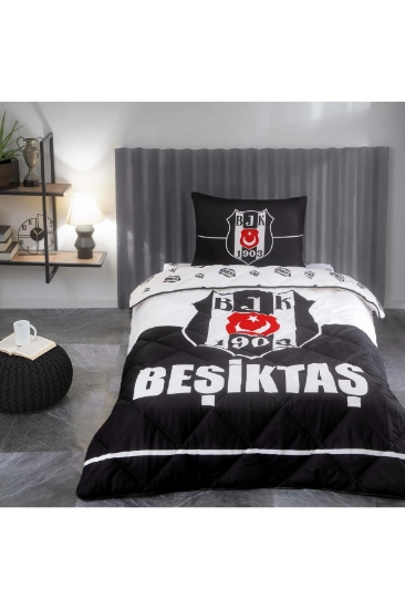 TAÇ - Beşiktaş Logo Lisanslı Tek Kişilik Yastık Yorgan Seti