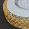 Erbay Sıva Üstü Led Panel Yuvarlak 45 Watt-Sarı Sırma Desenli-Beyaz-Günışığı