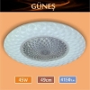Erbay Sıva Üstü Led Panel Yuvarlak 45 Watt-Güneş Desenli-Beyaz-Günışığı