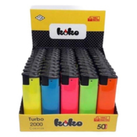 Koko Turbo 2000 Renkli Çakmak