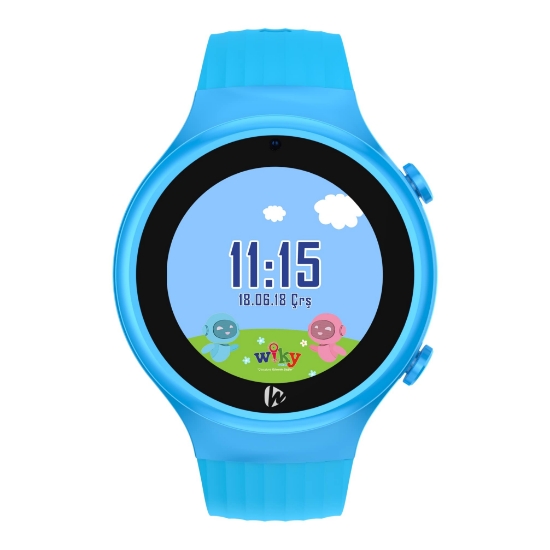 Wiky Watch 5S Akıllı Çocuk Saati - Görüntülü Arama, Gps, Sos, Sağlık Takibi, Güvenli Alan Mavi