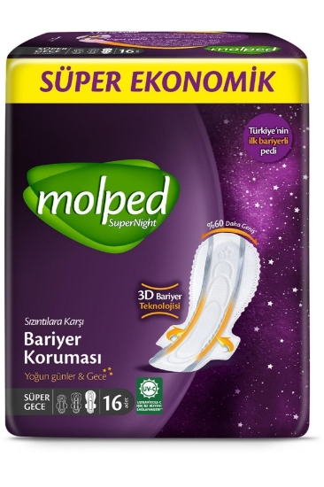 Molped Supernight Plus Gece 16'lı