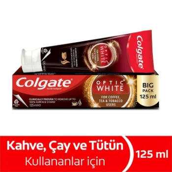 Colgate Optic White Tütün Ürünleri Kullananlar İçin Beyazlatıcı Diş Macunu 125 Ml