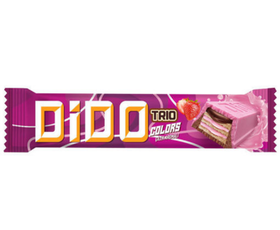 Ülker Dido Trio Color Çilek Aromalı 36,5 gr