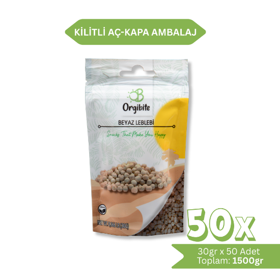 Orgibite Beyaz Leblebi 1500 gr (30gr x 50 Adet)