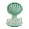 ProCo Beauty Makaron Saç Fırçasi Kaynak Saçlara Özel Seri - Havalı Neon  -  Mercan, Pembe, Nane Yeşili