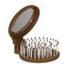 ProCo Beauty Makaron Saç Fırçası Renk Serisi - Sonbahar Işıltısı  - Kahverengi, Solmuş Yaprak Yeşili, Turuncu