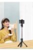 Tiffany Selfie Çubuğu Tripod Siyah Kumandalı Bluetoothlu