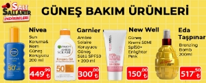 Salı Sallanır -Güneş Bakım Ürünleri! kampanya resmi