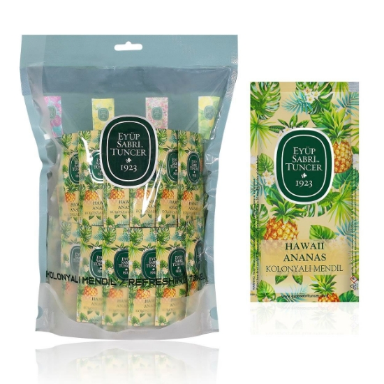 Hawaii Ananas Kolonyalı Mendil 150'li (Küçük Boy)