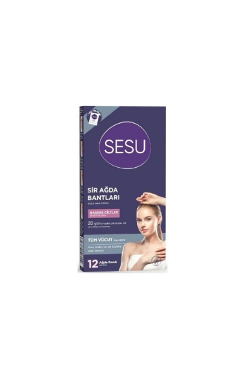 Sesu Hassas Ciltler Ağda Bandı Vücut 12'li