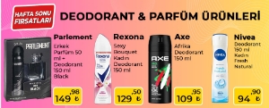 Parfüm &Deodorant Ürünlerinde Fırsatlar! kampanya resmi