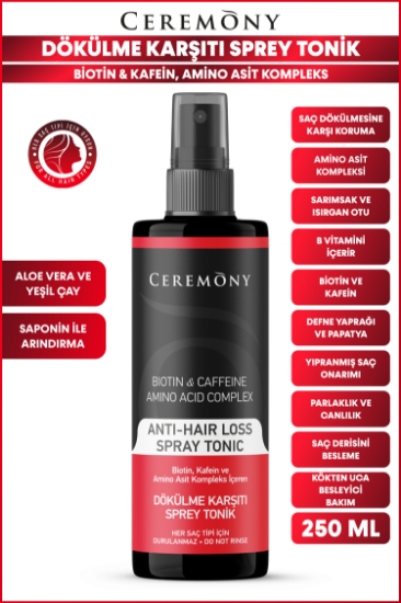 Ceremony Dökülme Karşıtı Saç Sprey Toniği 250 Ml
