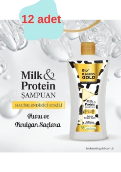 Bio Keratin Gold Milk & Protein Hacimlendirici Sülfatsız Şampuan 700 ml