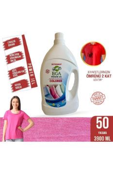 Ega Kimya Power Jel Renkli Sıvı Yıkama Deterjanı 3900 ml