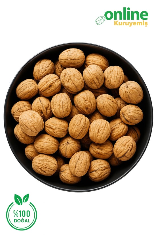 Online Kuruyemiş Kabuklu Ceviz 1000 gr (25-30 mm en) (30-35 mm yükseklik)