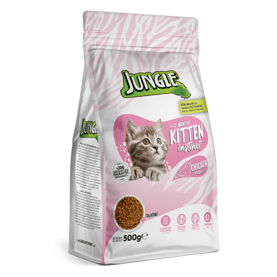 Jungle 500 Gr Kuru Kedi Maması Yavru Tavuklu Jngp-019