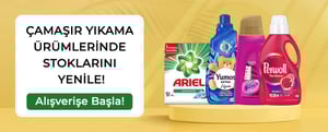 Çamaşır Yıkama Ürünlerinde Stoklarını Yenile! kampanya resmi