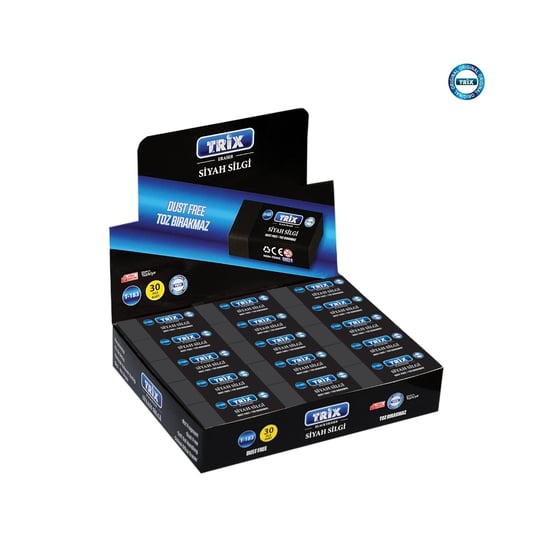 Trix Siyah Silgi 30'lu