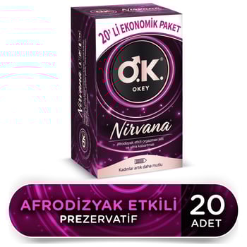 Okey Nirvana Prezervatif 20 Adet