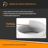 Furndiy Siyah Melamin Tutkallı Kenar Bandı 20 mm x 10 mt