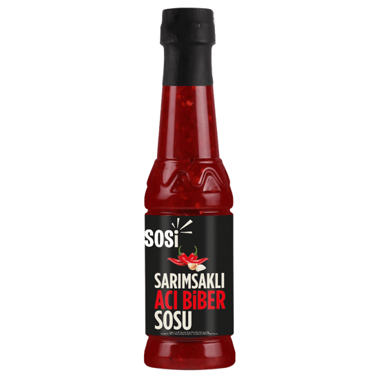 Sosi Biber Parçacıklı Acı Biber Sosu Sarımsaklı 350 Ml