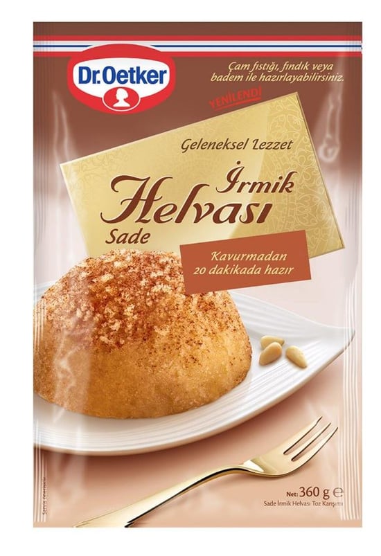 Dr.Oetker İrmik Helvası Sade 360gr 12'li