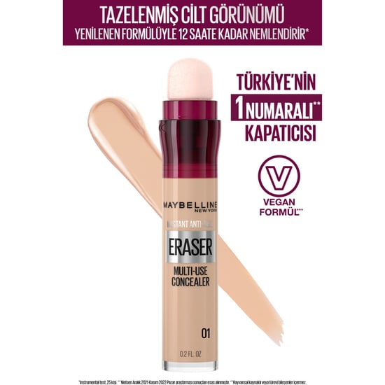 Maybelline New York Instant Anti Age Eraser Kapatıcı - 01 Light