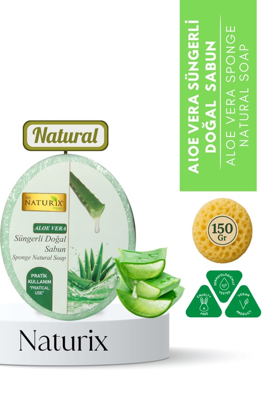 Naturix Aloe Vera Süngerli Sabun 150 Gr