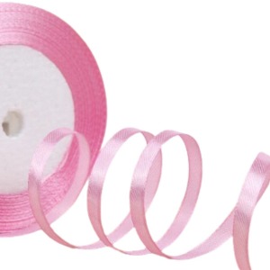 P Parla Saten Kurdele 3 mm Pembe 100 Metre