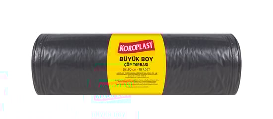 Koroplast Ofis İşyeri için Büyük Boy Çöp Torbası 65*80cm 10'lu